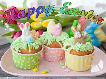 Little cupcake card for easter