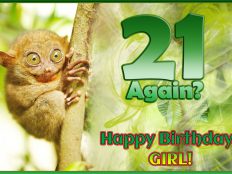 Again 21 Happy birthday girl