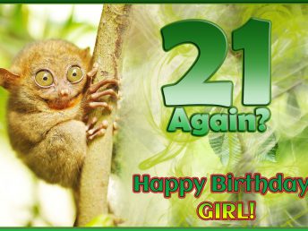 Again 21 Happy birthday girl