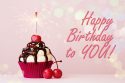Happy Birthday to You! Cherries Cupcake